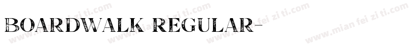 Boardwalk Regular字体转换